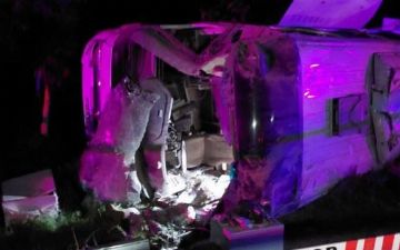 В Самаркандской области на скорости перевернулся автобус: есть погибшие