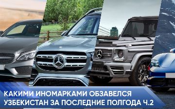 ТОП-20 дорогих автомобилей, ввезенных в Узбекистан за последние полгода: вторая часть