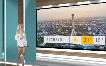 Узгидромет отреагировал на откровенный наряд ведущей прогноза погоды 