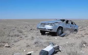 В Навоийской области «Нексия» не справилась с поворотом и перевернулась: есть погибшая - видео