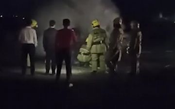 Жареная буханка: в Кашкадарьинской области сгорел «Дамас»