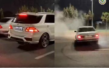 В Ташкенте «наказали» ночных трюкачей на BMW и Mercedes