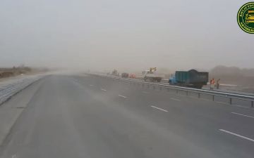 В Узбекистане снова наблюдается пыльная буря - видео