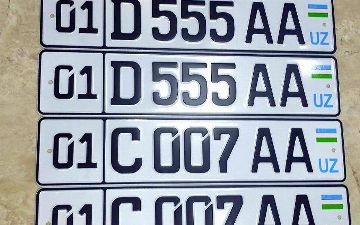 Сколько денег потратили узбекистанцы на покупку автомобильных номеров за один день