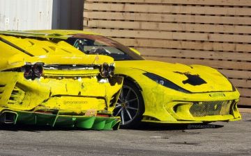 Кладбище суперкаров Ferrari, которые разбиты на краш-тестах