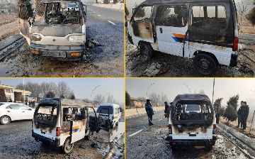 В Андижанской области сгорел «Дамас» — видео