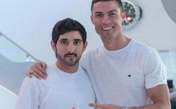 Роналду встретился с принцем Дубая и посетил бассейн на высоте 200 метров над землей