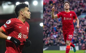 Диогу Жота и Луис Диас соперничают между собой под руководством Юргена Клоппа