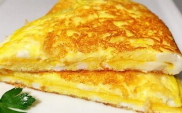 Рецепт омлета с хрустящей сырной корочкой
