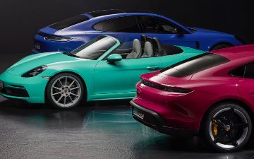 Теперь машины Porsche можно покрасить в любой цвет в режиме онлайн