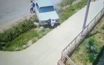 В Намангане подросток на «Жигули» переехал школьника — видео (18+)
