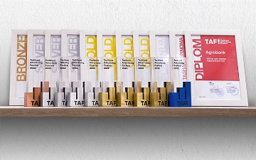 Агробанк получил награду «Платиновый ребрендинг» от международного экспертного жюри TAF!22