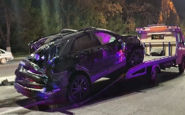 Напротив ТУИТ произошла массовая авария — видео