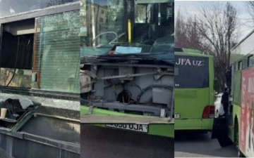 В Ташкенте столкнулись два пассажирских автобуса, есть пострадавшие