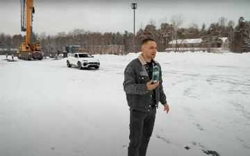 Блогер Михаил Литвин разбил свой Lamborghini Urus огромной банкой энергетика