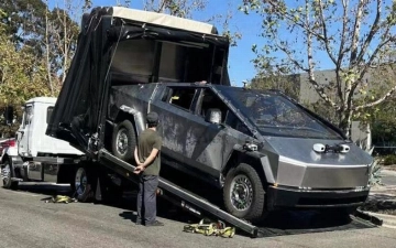 Тестовые Tesla Semi и Cybertruck с лидарами на капоте заметили на дорогах