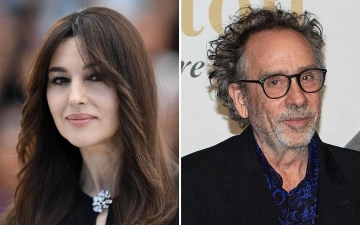 Монику Беллуччи заметили за поцелуем с Тимом Бертоном 