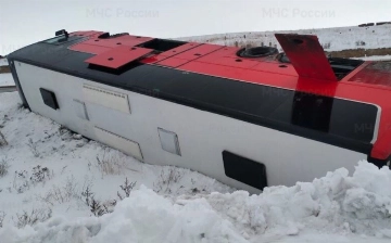 Минтранс: В опрокинувшемся автобусе не было узбекистанцев
