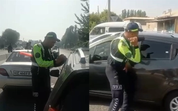 «Форсаж по узбекски» — инспекторы ДПС перекрыли дорогу и разбили стекло водителю, устроившему погоню
