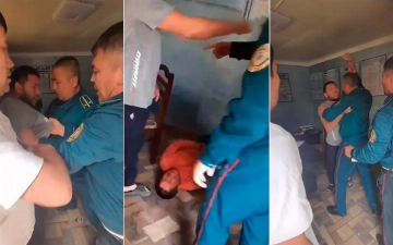 Andijonda fuqarolar va IIB xodimlari oʻrtasida mushtlashuv sodir boʻldi — video