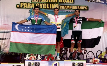 Велогонщик Бегзод Рахимбоев принес Узбекистану «серебро» на ЧА