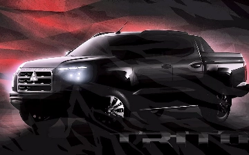 Mitsubishi опубликовал тизер нового пикапа Triton