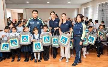 Xavfsiz Harakat: УБДД ГУВД, Gross и Uzum Market запустили акцию в поддержку безопасности детей на дорогах