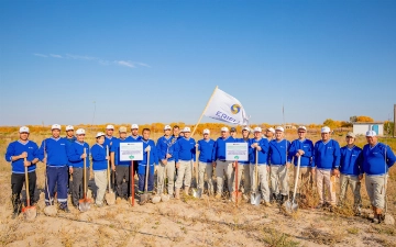 ERIELL Group высадила 2 тысячи деревьев на дне Аральского моря