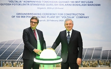 Президент запустил строительство мощной ФЭС в Хорезме