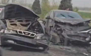 В Андижане Malibu на большой скорости влетела в Nexia, есть пострадавший