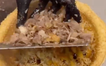 В Узбекистане придумали съедобную «тарелку» для плова