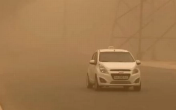 На Термез обрушилась пыльная буря