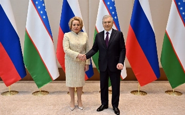 Президент Узбекистана принял председателя Совфеда России