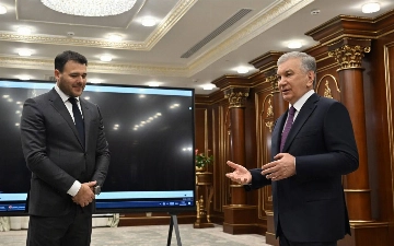 Бизнесмен Эмин Агаларов показал Шавкату Мирзиёеву мастер-план своего курорта на Чарваке