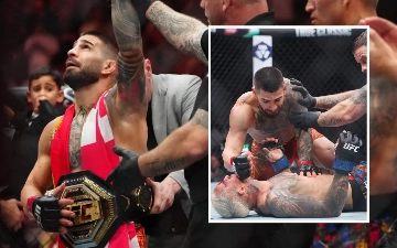 UFC. Топурия нокаутировал Оливейру и забрал пояс чемпиона в легком весе