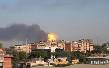 В Риме произошел мощный взрыв на автозаправке, пострадали свыше 20 человек