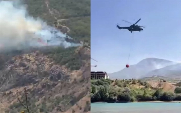 В горах Ташобласти произошел крупный пожар: на его ликвидацию ушло семь часов