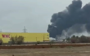 В одном из цехов Ташкента произошел крупный пожар