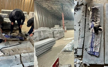 В Самарканде изъяли более 37 кг экстракционного опия, спрятанного среди мраморных плит