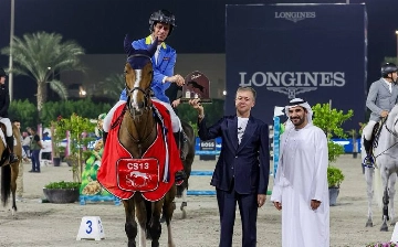 Президент Федерации конного спорта Узбекистана наградил победителя Гран-при CSI3* в Шардже