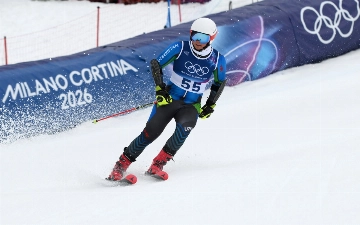 Зимняя Олимпиада-2026: Медет Назаров завершил выступление в гигантском слаломе