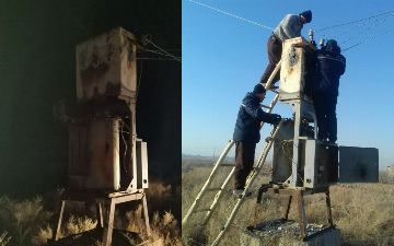 В Сырдарье взрыв трансформатора лишил света более полусотни домов