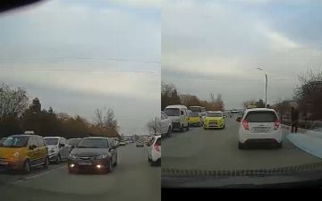 Ехавших по «встречке» бухарцев ошрафовали – видео