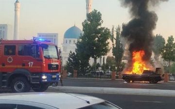 Недешевый пожар: в столице сгорел автомобиль BMW