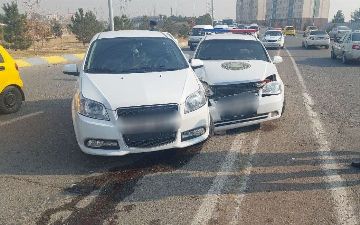 В Карши случилась авария с участием автомобиля ГАИ