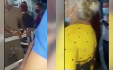 В Зангиатинской больнице женщина на входе устроила скандал и обматерила сотрудников Нацгвардии 