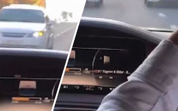 В Ташкенте наказали двух водителей «Ласетти», которые ехали по встречке задним ходом