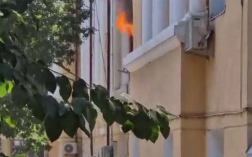 В Ташкенте произошел пожар в школе (видео)