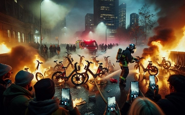 В Китае из-за возгорания электровелосипедов погибли 35 человек