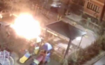 Сгоревшая Tesla в Ташкенте: в соцсетях сообщили, что электромобиль подожгли